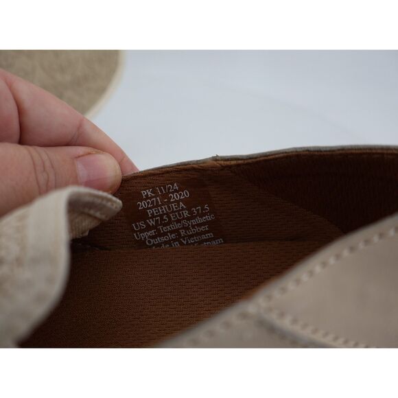 OluKai Women's Pehuea Loafer Size 7.5 Slip On Shoe Beige Mesh Convertible Slide - Picture 10 of 12